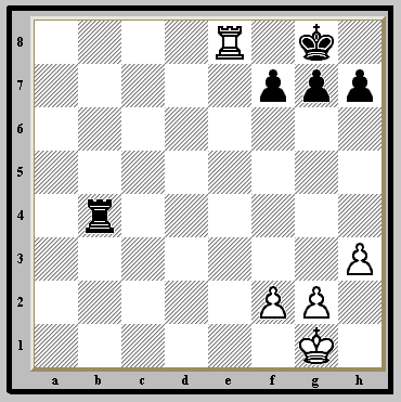  White smugly walks off. "I saw that mate coming 15 moves ago!!,"  he flings over his shoulder.  